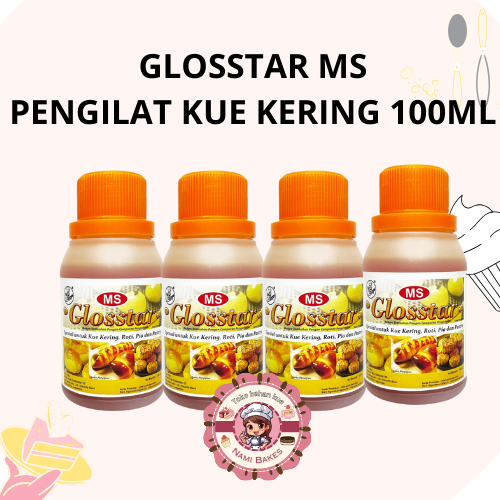 

MS Glosstar Pengilat Kue Kering 100ml Egg Gloss