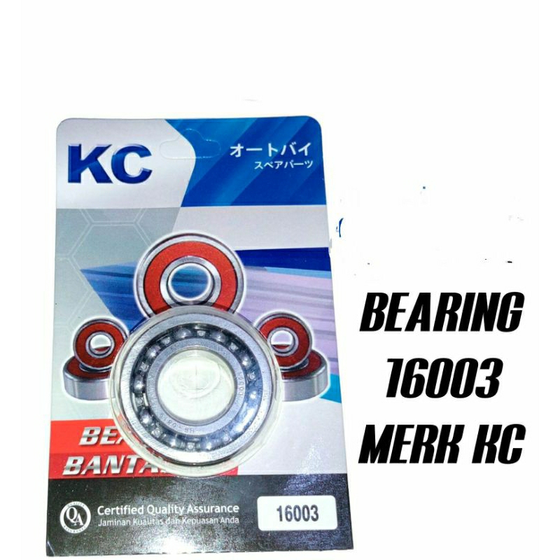 Bearing 16003 Laher Noken As Mio M3 Mio Z Soul GT 125 Atau Bering Stut Kopling GL Pro Neotech GL Max