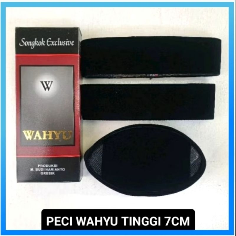 [TINGGI 7] SONGKOK HITAM WAHYU | PECI HITAM | PECI SANTRI