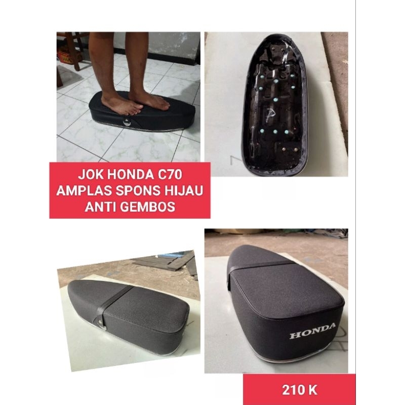 Jok Honda C70 Amplas Spons Hijau Anti Gembos