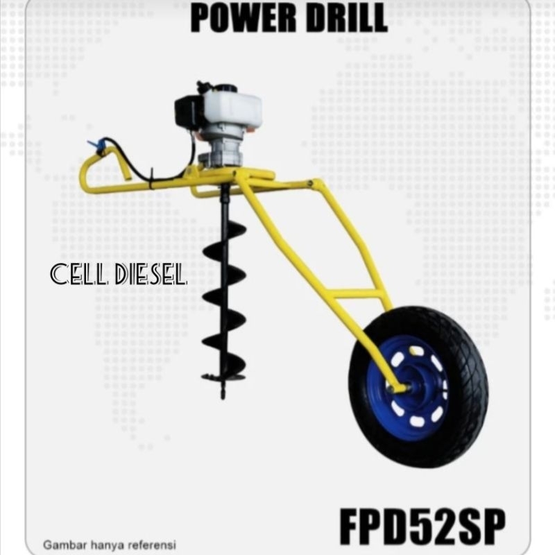 Mesin Bor Tanah Firman Eart Auger + Mata Bor Tanah 12 Inch FPD 52 SP