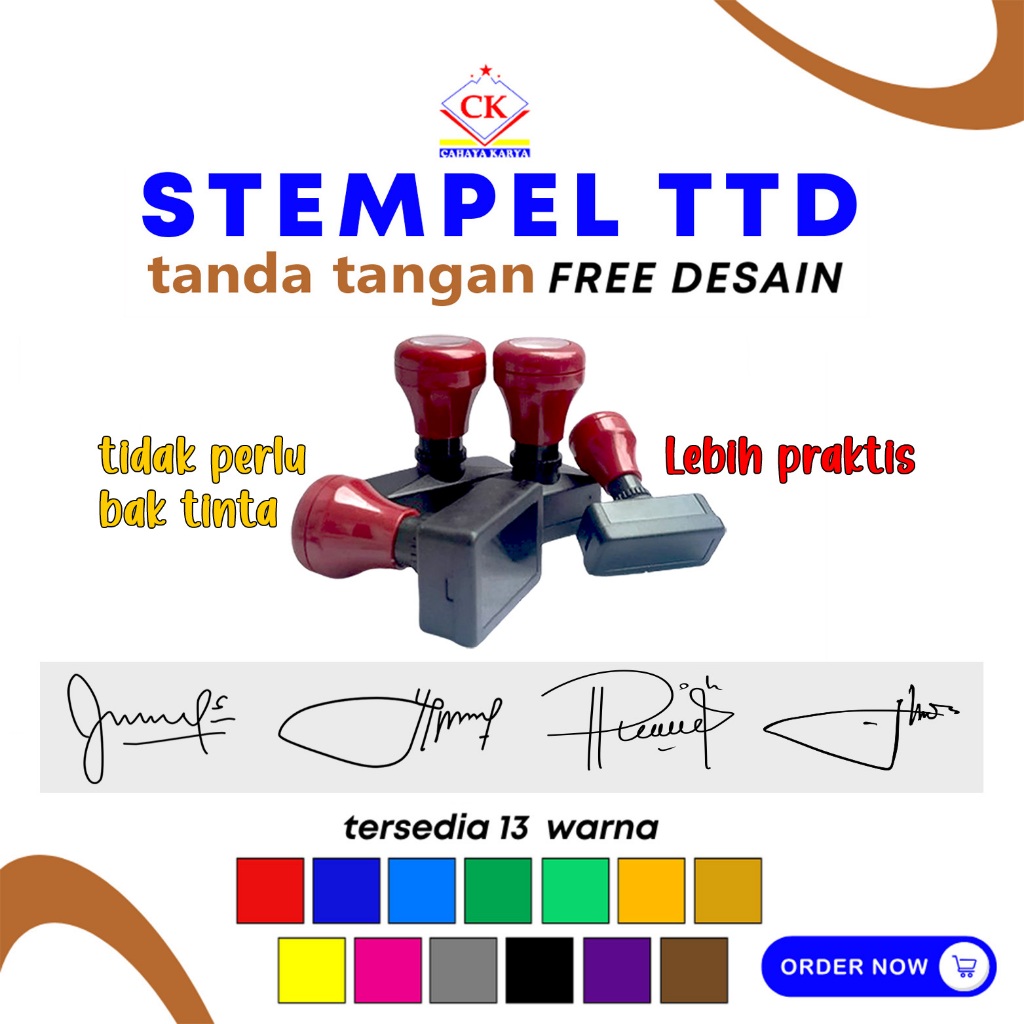 

Cetak Stempel - Stempel Tanda Tangan & Tinta Refil - Isi ulang tinta stempel ( TANPA BAK BANTALAN )