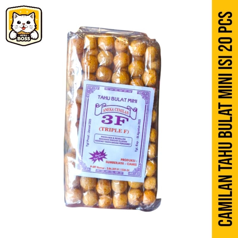 

Camilan Tahu Bulat Mini 3F Isi 20 Pcs