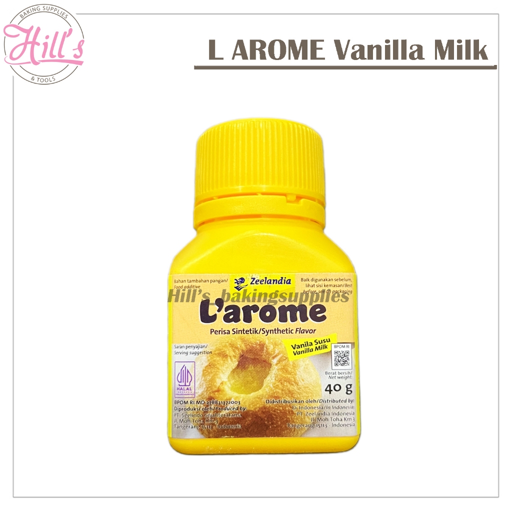 

LAROME VANILLA MILK 40 gr ZEELANDIA / L'AROME VANILA POWDER SUSU BUBUK 40gr