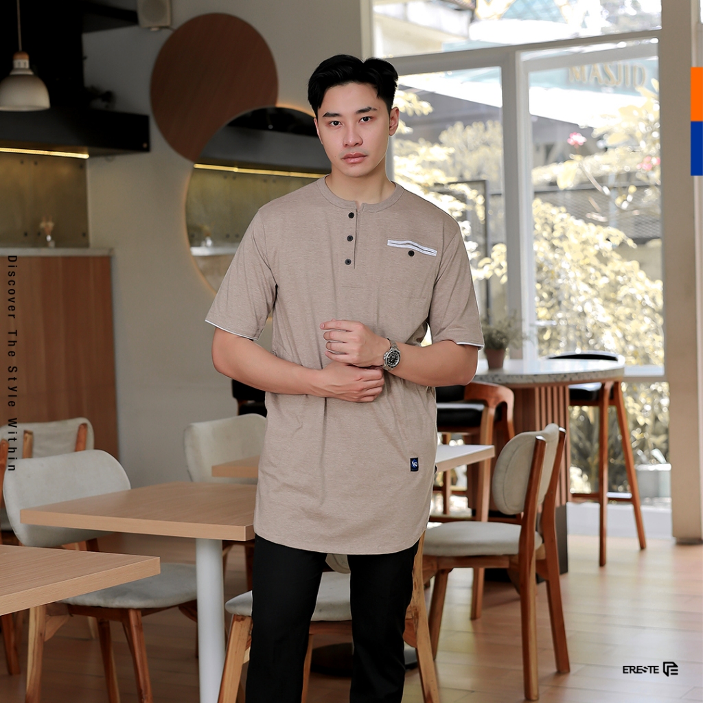 Ereste Koko Kaos Pria Lengan Panjang Haekal
