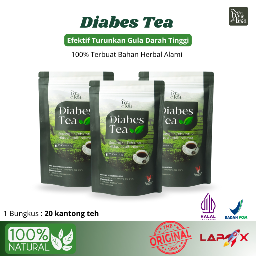 

Bye Tea - Diabes Tea Teh Celup Efektif Menurunkan Gula Darah Tinggi Original BPOM