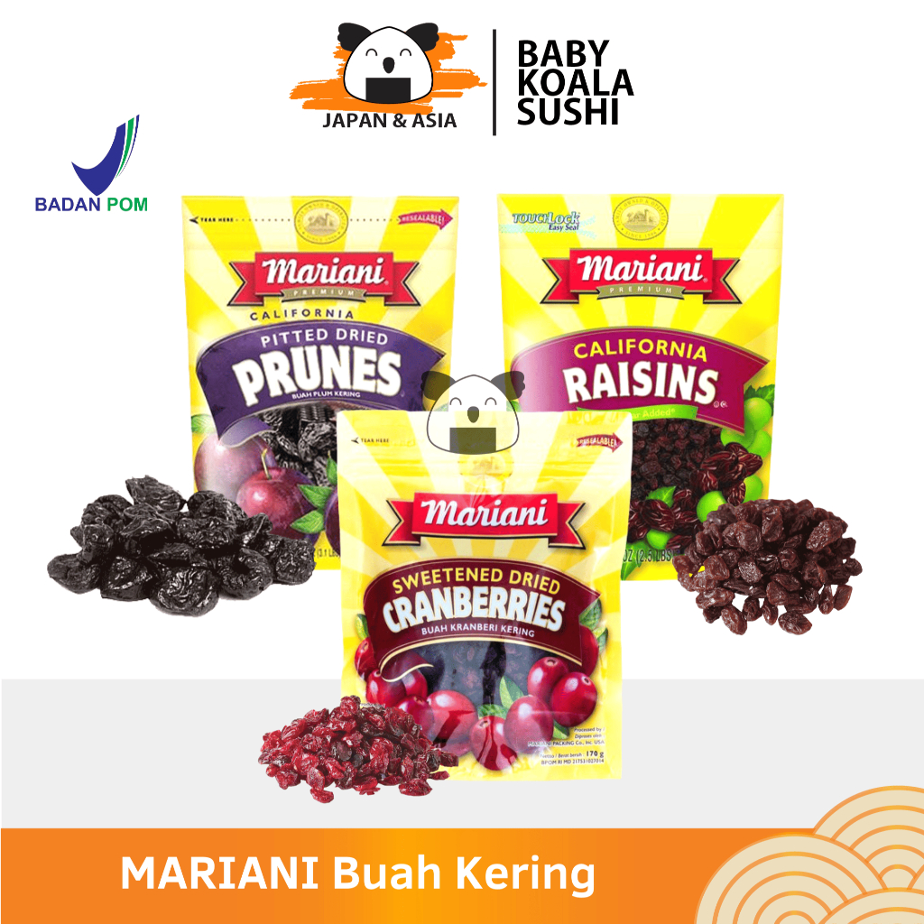 

MARIANI Prune Dry Plum/ Raisins Kismis/ Cranberries 170 g