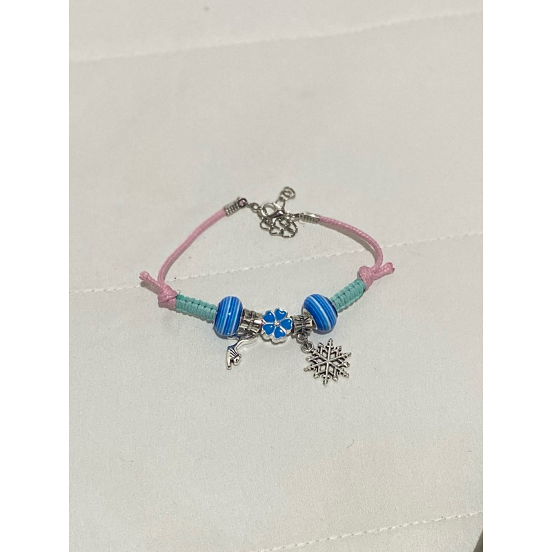 GELANG CHARMS PANDORA TALI TIPIS