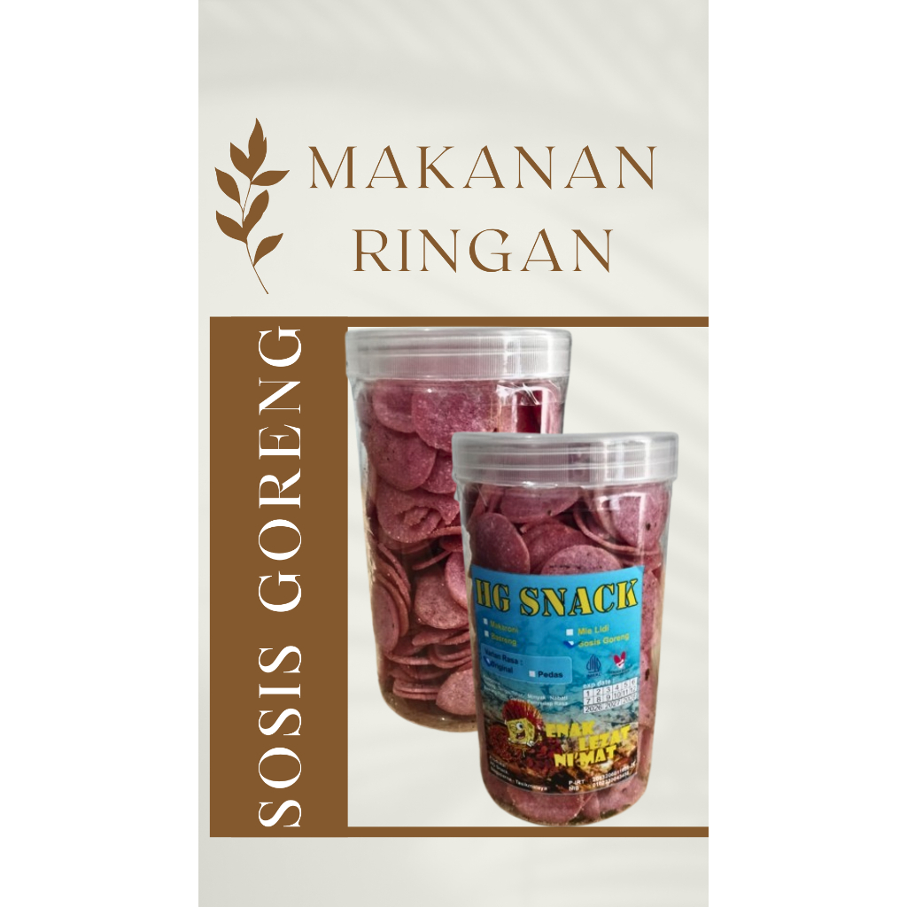 

Ready snack Terlaris Bikin Ketagihan Sosreng Sosis Goreng Dengan Harga Murah rasa Renyah