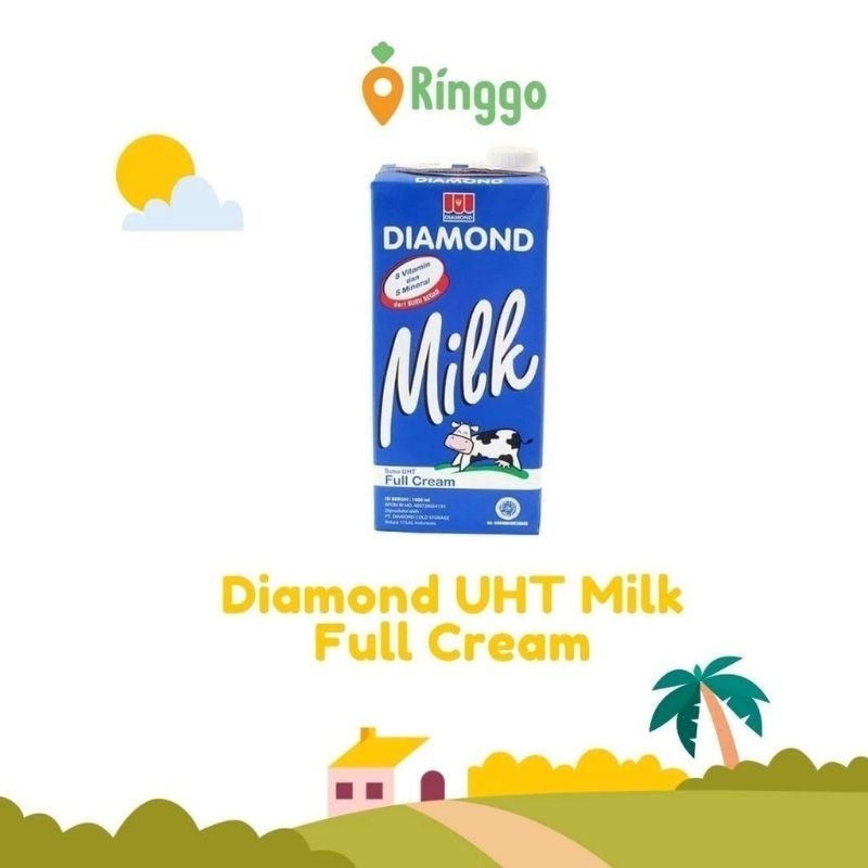 

Langsung Diproses Diamond UHT Milk Full Cream 1L x 12PCS