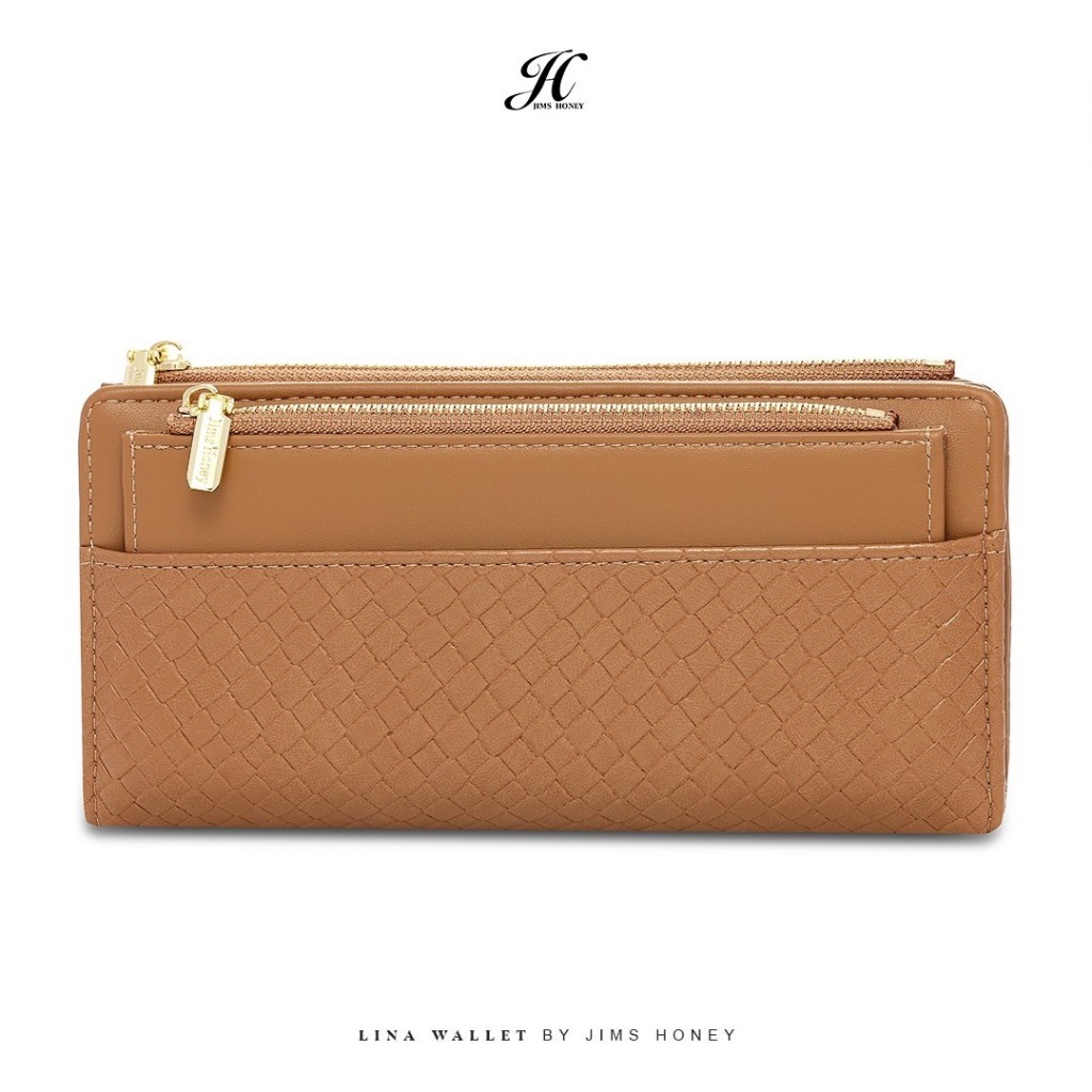 JIMS HONEY LINA WALLET Dompet Lipat Panjang Wanita Cewek Fashion Jimshoney Casual Terbaru