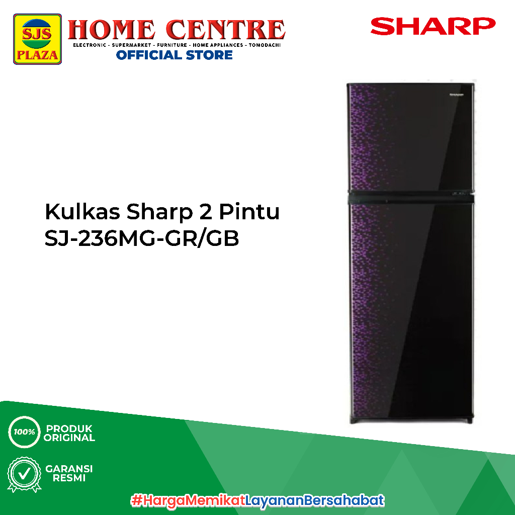 Kulkas Sharp 2 Pintu SJ-236MG-GR/GB