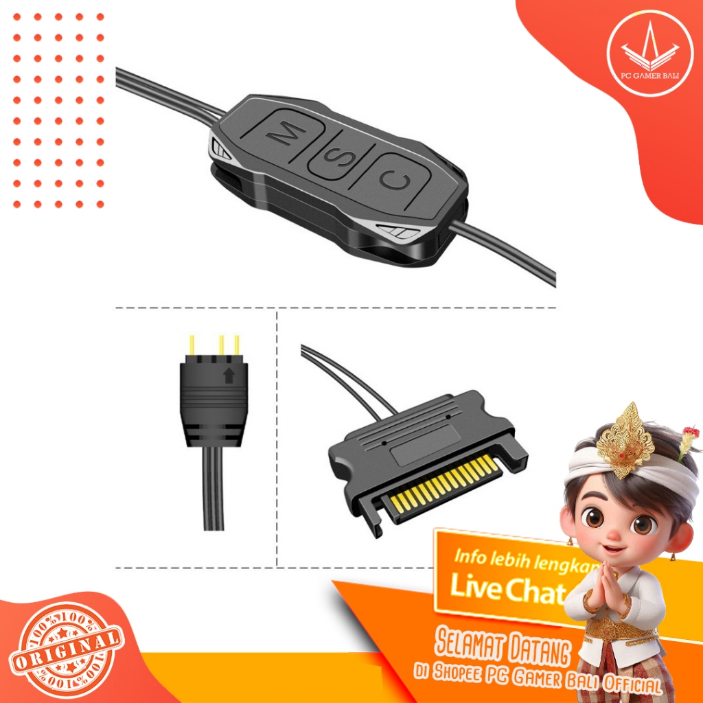 Fan Controller ARGB / Controller 3 Pin ARGB