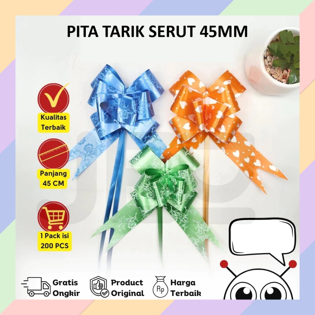 

BG78 Pita Tarik Serut Cantik TANPA LIS EMAS Hadiah Kado Parcel Lebaran Ulang Tahun Besar Sedang Kecil 55B3