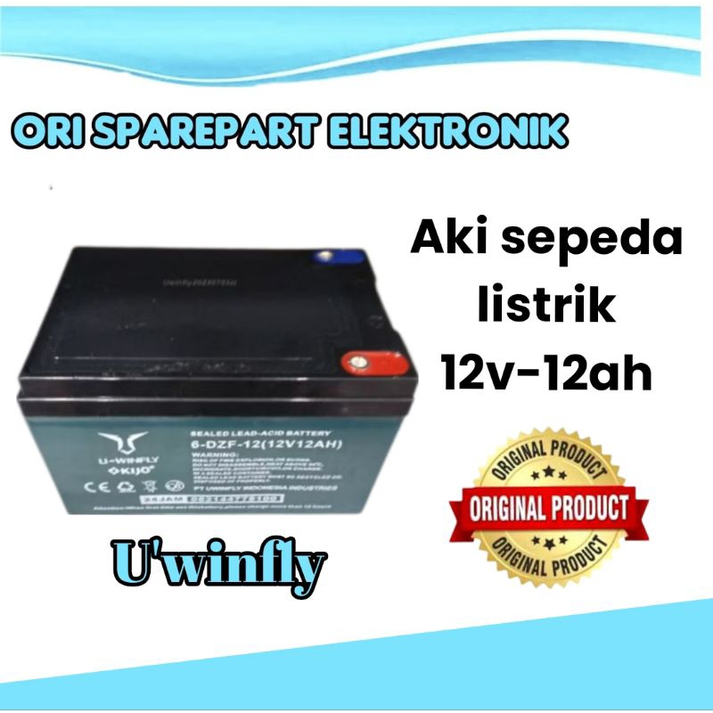 Aki Sepeda Listrik 12V12Ah U winfly Aki