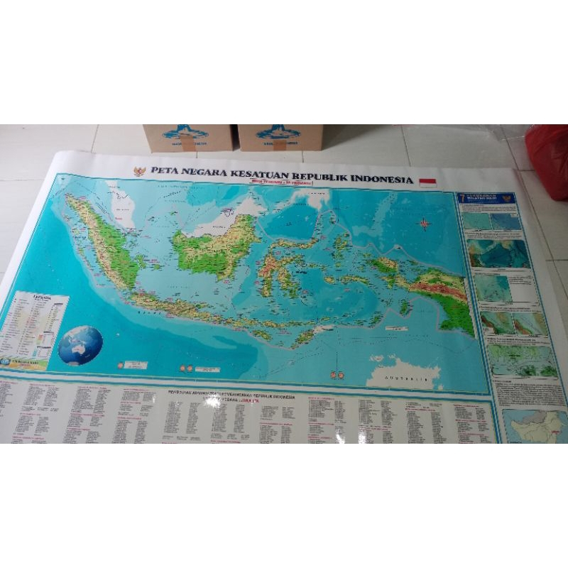 

Peta besar NKRI super jumbo tanpa bingkai ukuran 3 x 1.8