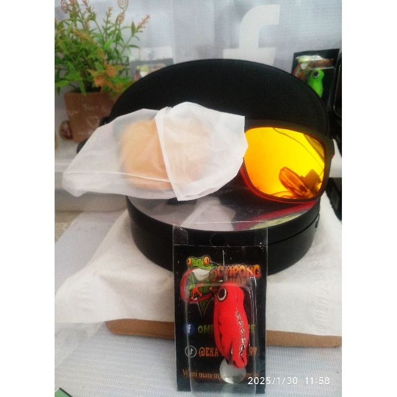 PAKET KACAMATA POLARIZED + SOFROG 4 CM.