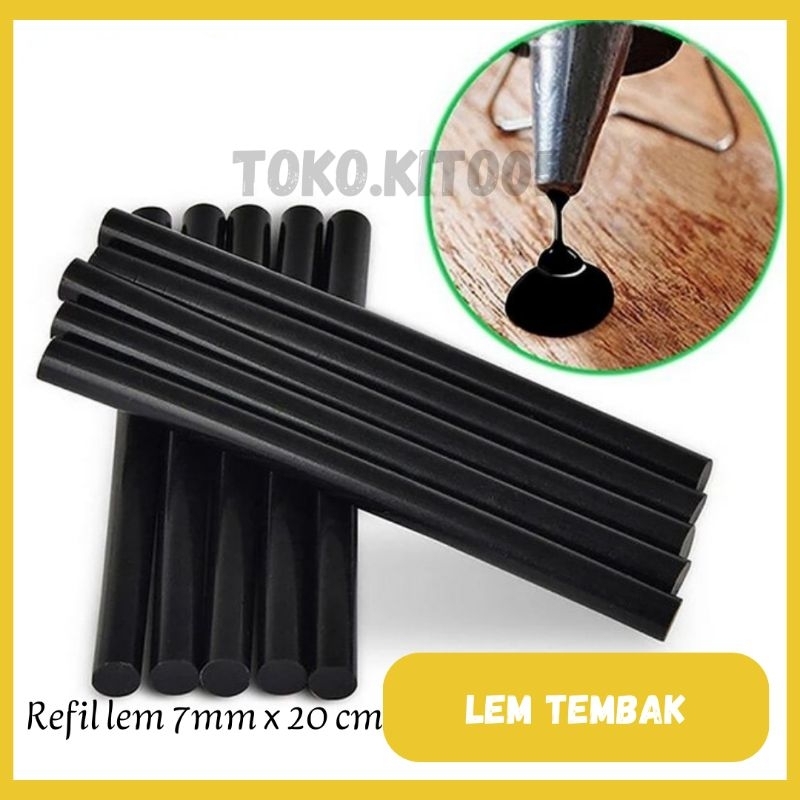 

Isi Refill Lem Tembak Bakar Glue Gun Stick Hitam Besar & Kecil / Lilin Bakar Hitam