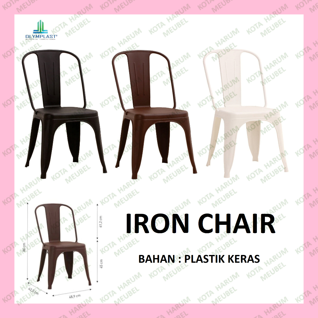 bangku plastik kursi kerja plastik kursi plastik kursi cafe kursi kafe kursi makan olymplast iron ch
