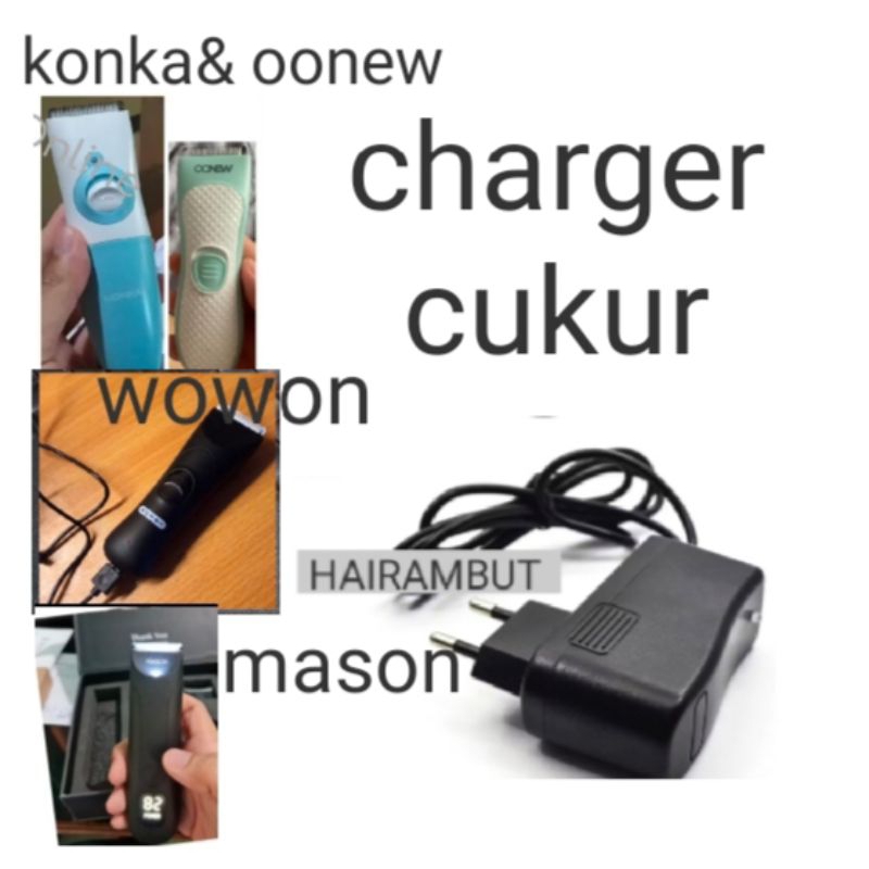 charger adaptor alat cukur konka oonew wowon mason