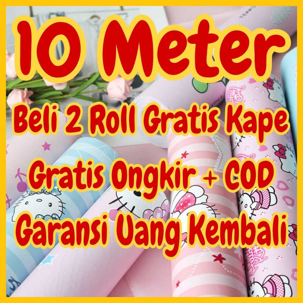 WALLPAPER WALPAPER DINDING WALLSTIKER WALLSTICKER DINDING DEKORASI RUMAH MOTIF KARAKTER ANAK MOTIF K