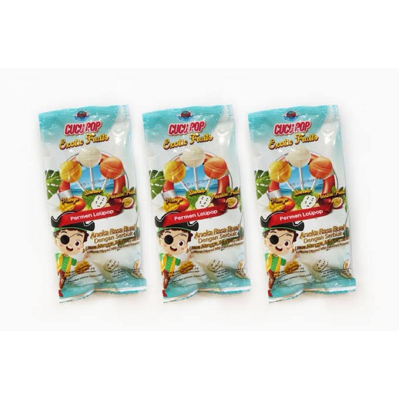 

Cucu Pop Exotic Fruits / 1 Pak / 20 Pcs