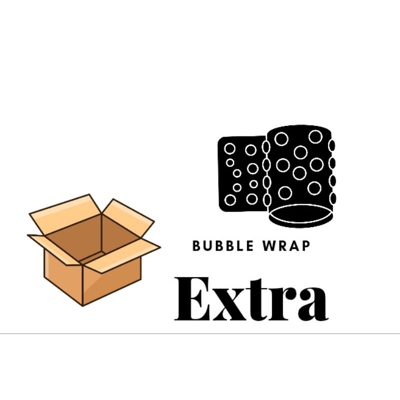 

packing bubble wrap + kardus