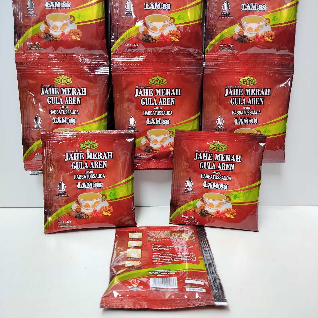 

Minuman Jahe Merah Gula Aren Instan - Renceng (12 sachet)
