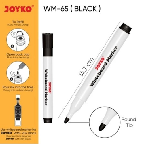 

JOYKO WHITEBOARD MARKER WM-65 HITAM