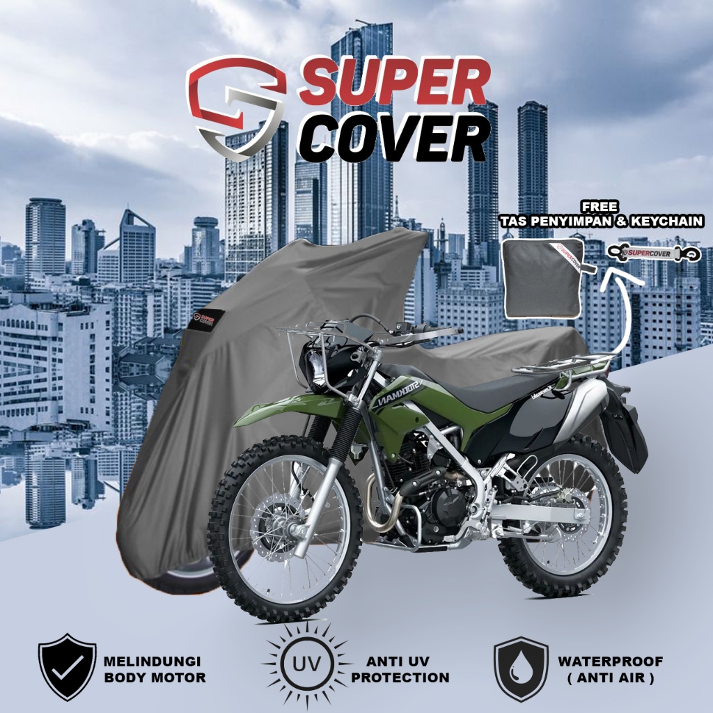 SUPER COVER MOTOR KAWASAKI STOCKMAN WATERPROOF SARUNG MOTOR ANTI AIR