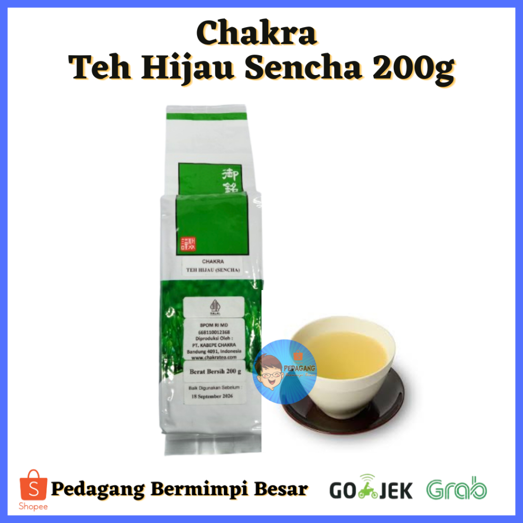 

Jaw Sencha 200gr /Teh Hijau/ Teh Sencha/ Teh Ocha/ Chakra Sencha 200g