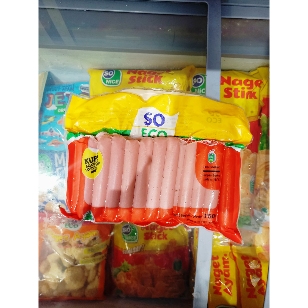 

Frozenfood SO ECO Sosis Ayam Merah 750gr