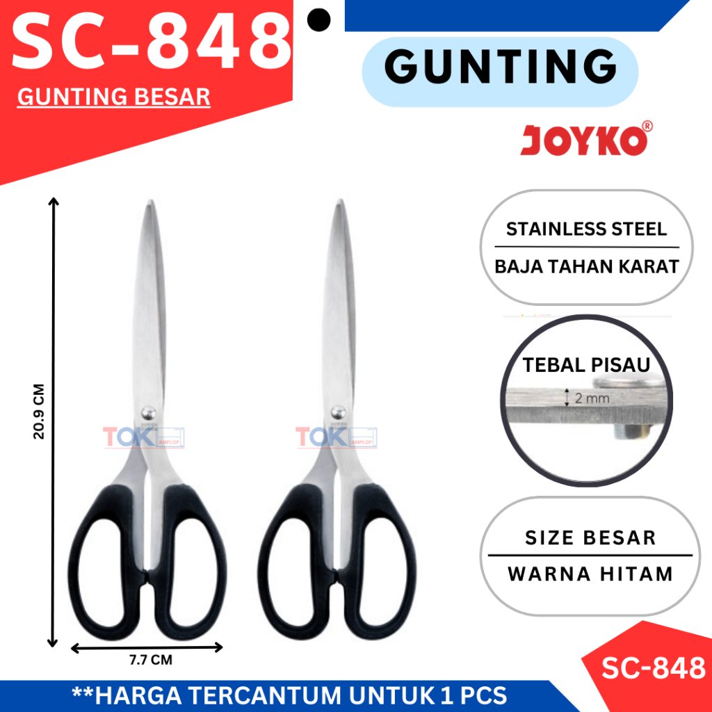 

Gunting JOYKO SC-848 bukan SC-838