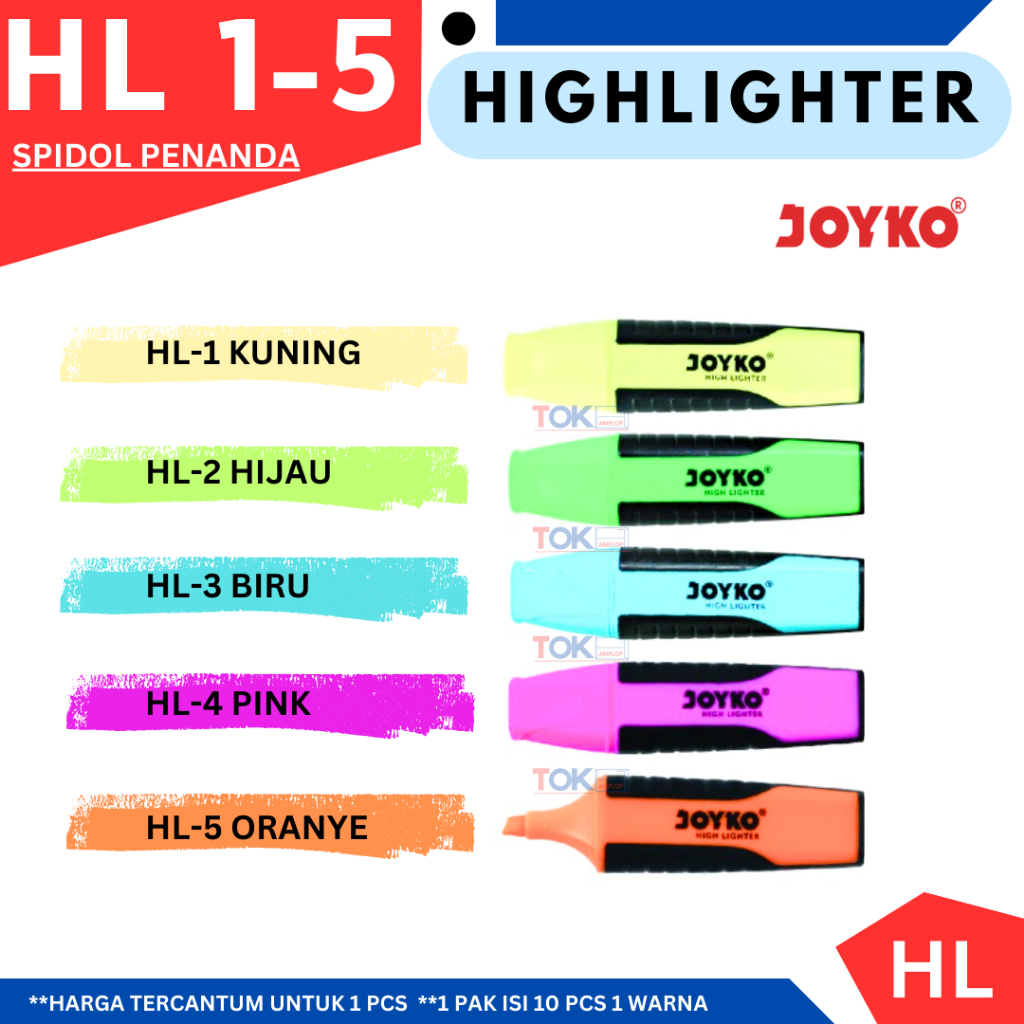 

HIGHLIGHTER JOYKO HL / PENANDA WARNA