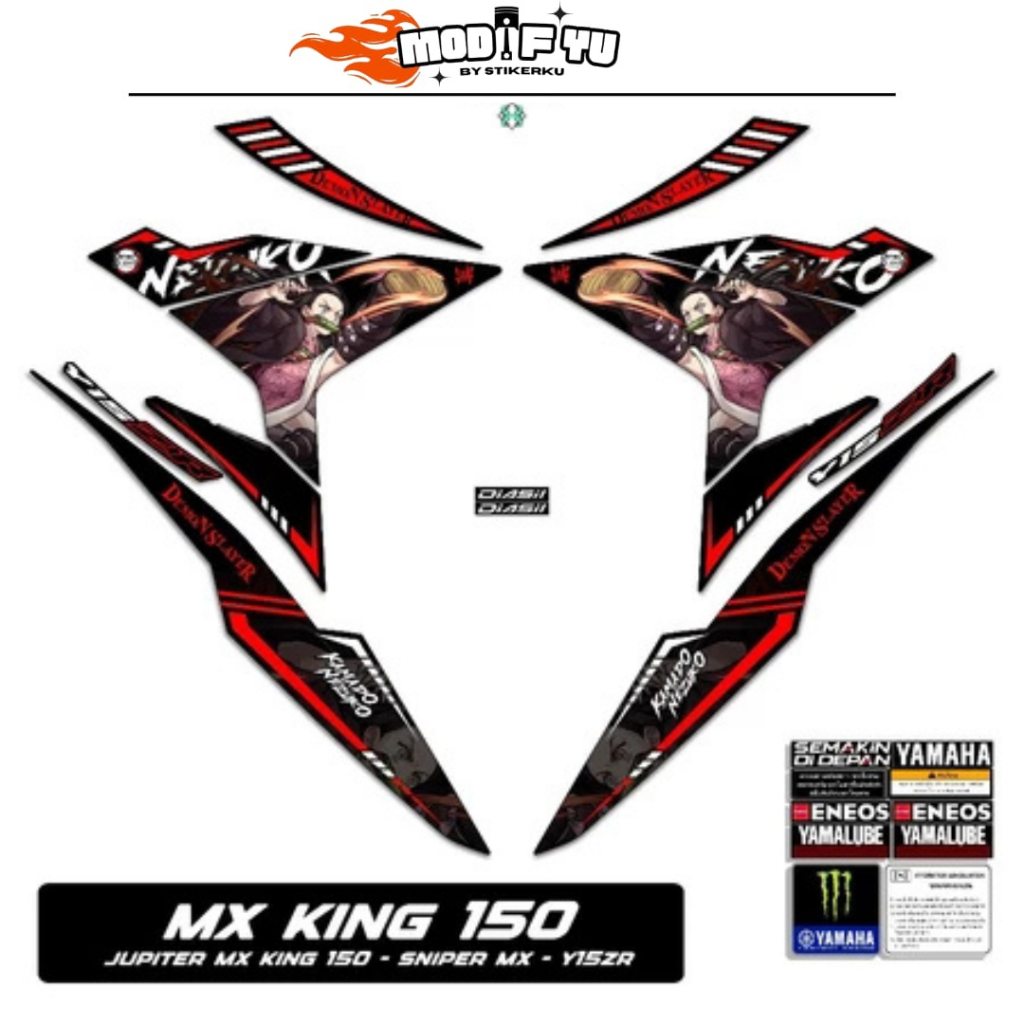 STRIPING MX KING 150 MOTIF Y15ZR ANIME 5 / YAMAHA SNIPER 150 MXi / STICKER MX KING / STIKER MX KING 