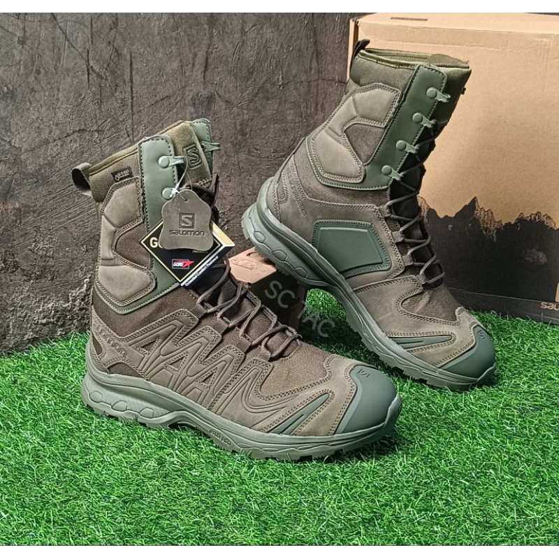 Sepatu PDL Salomon Hijau Goretex/Sepatu PDL HIJAU TACTICAL