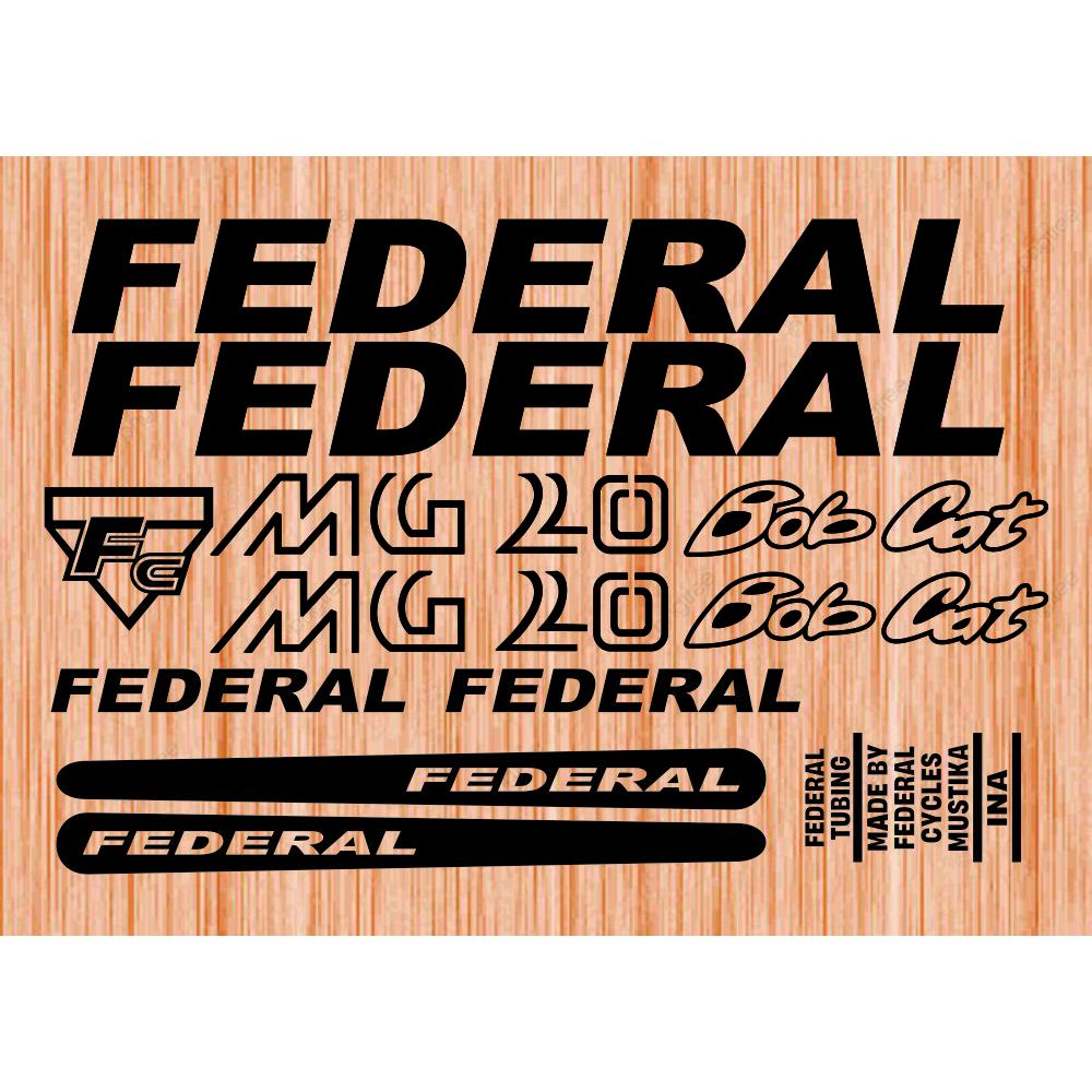

stiker sepeda cutting sticker federal MG 20 bob cat