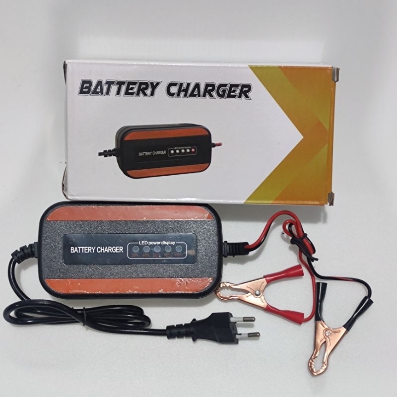 Charger Aki 12v 12 volt 20ah 20 ah Cas Baterai Sepeda Motor Listrik