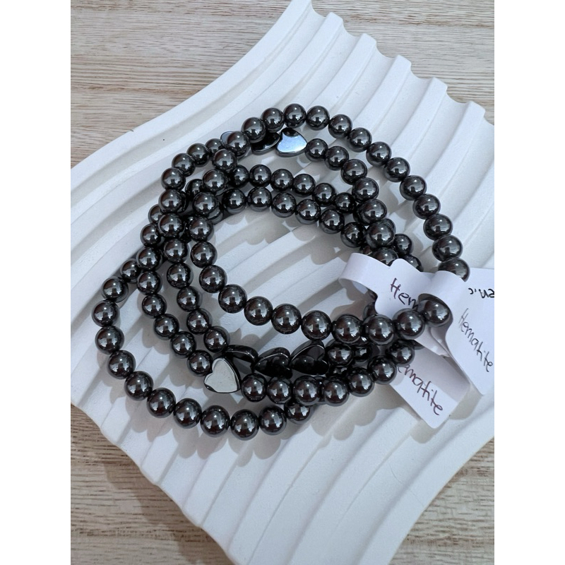 Gelang Hematite 6mm/Gelang Hematite/Hematite brecelet/Gelang Batu Natural