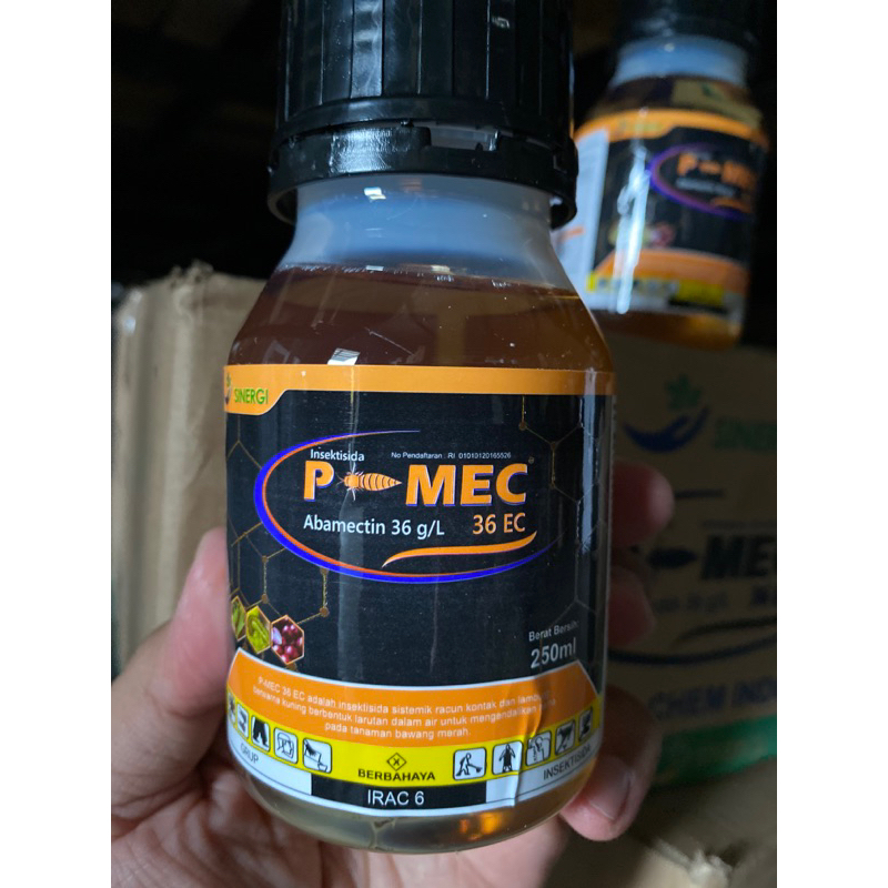 INSEKTISIDA P-MEC 250 ML ABAMEKTIN 36% Bening Ampuh Mengatas ulat pada semu tanaman