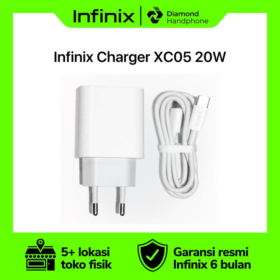 Infinix Charger XC05 TYPE-C 20W Garansi Resmi