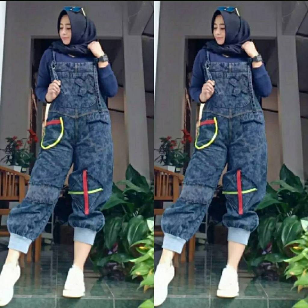 Overall Terbaru Jumpsuit Jeans Kekinian Overall Denim Jumpsuit Import Overall Remaja Kekinian