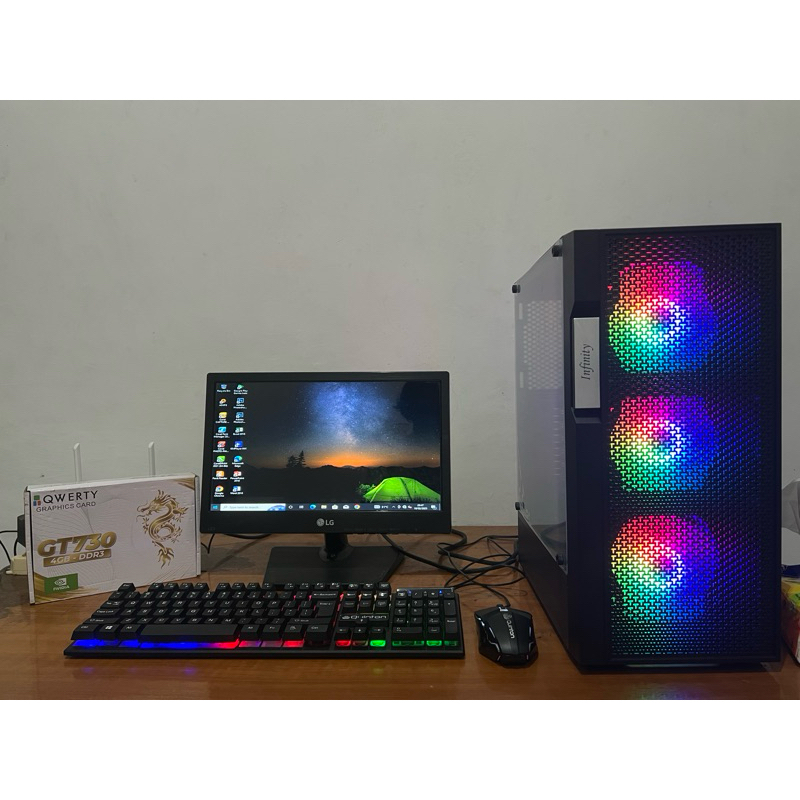 komputer gaming editing fullset siap pakai