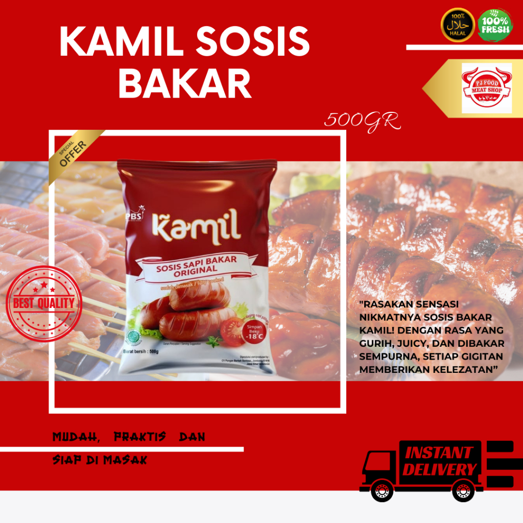 

KAMIL SOSIS BAKAR SAPI ORI & LADA HITAM 500gr