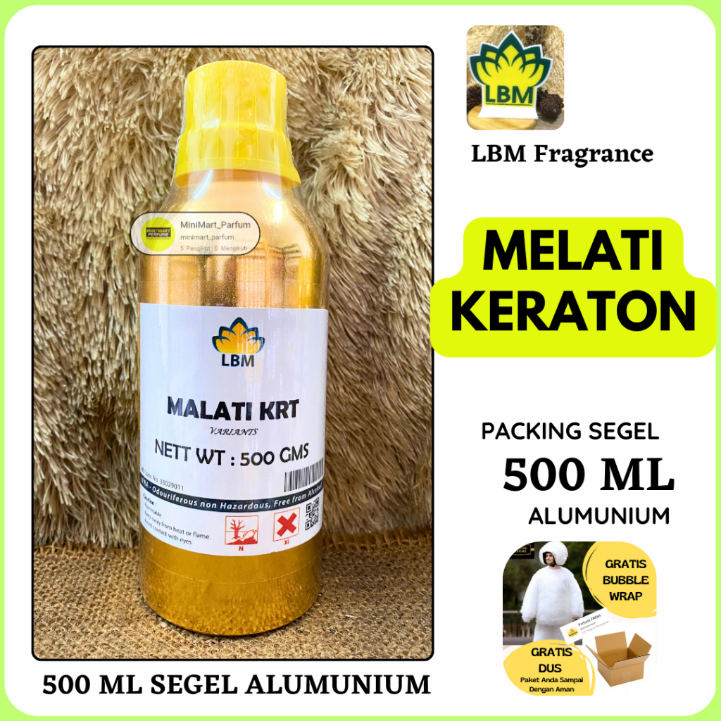Bibit Parfum LBM - MELATI KRATON Berkualitas 500 ML MURNI SEGEL LBM Fragrance