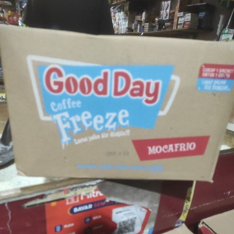 

Good Day Freeze Mocafrio 30gr 1 Renceng isi 10 Sachet