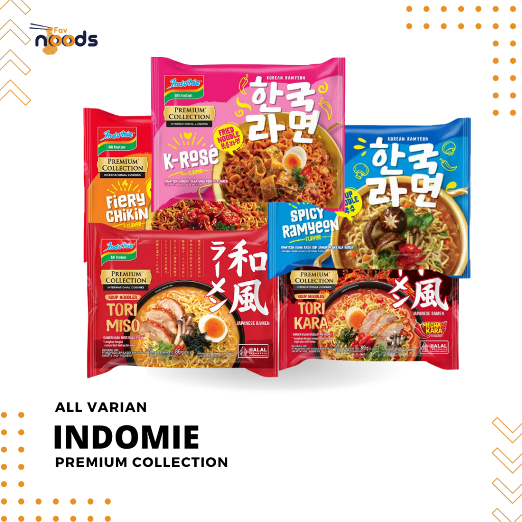 

Indomie Premium Collection - Rasa Mewah ala Restoran | K-Rose, Spicy, Chikin, Tori Kara, Tori Miso