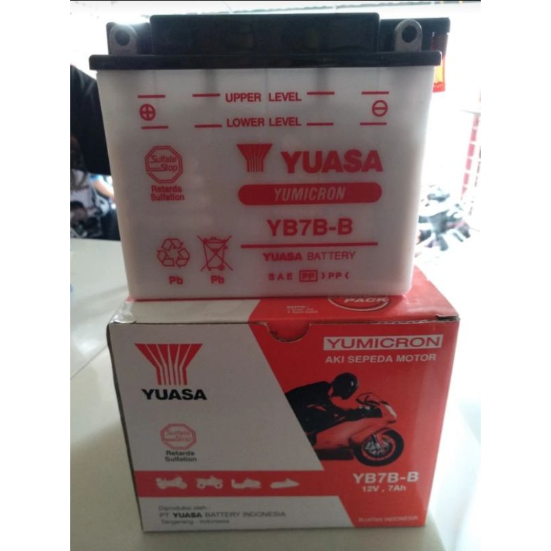 Aki Accu Basah Yuasa YB7B/GM7B 4B Motor Honda Tiger 2000, Tiger Revo