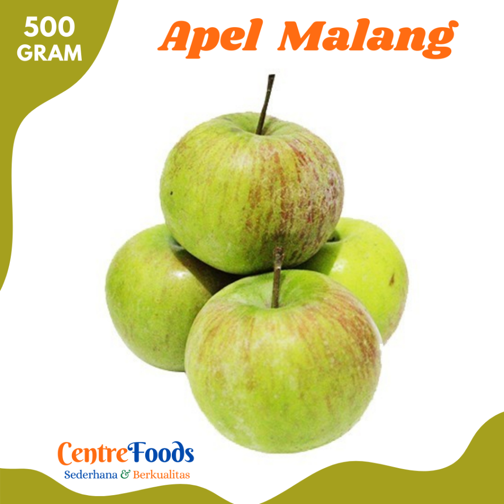 

APEL MALANG Hijau - Buah Apel Manalagi Fresh | 500gr [ Harga Per 0,5 Kg ]