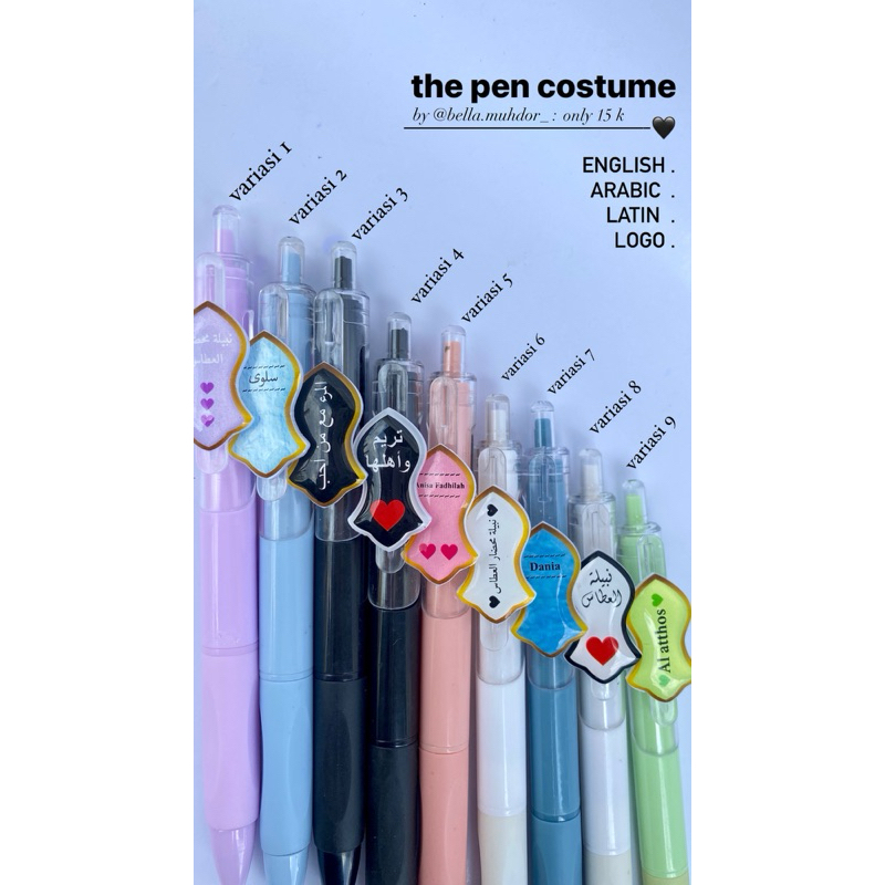 

pulpen terompah costum